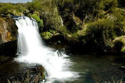 waterfall at aberdares national park