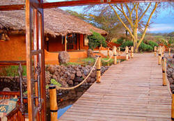 Amboseli Sopa Lodge walkway