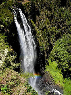 waterfall at aberdares national park